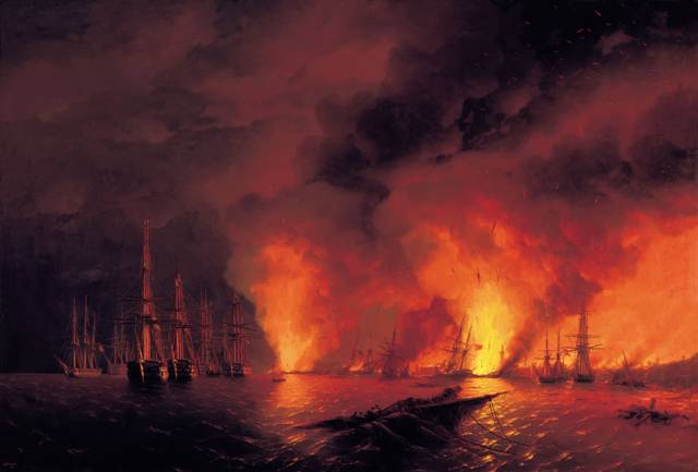 Синопский бой 18 ноября 1853г. Ночь после боя - 1853